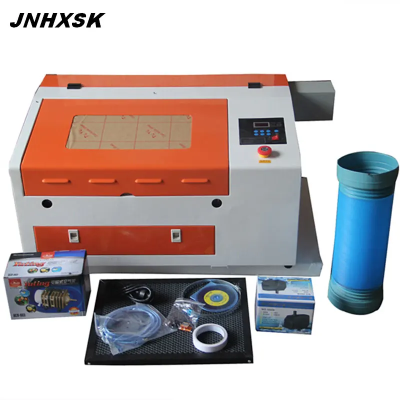 Лазерный гравировальный станок JNHXSK 50 Вт Co2 4030 м2 с ЧПУ лазерный резак 110 В/220 В