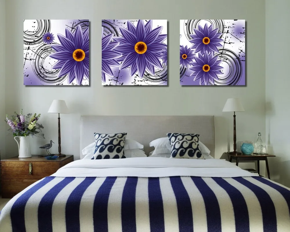 Online kaufen groÃhandel lila wandkunst aus china lila wandkunst ...