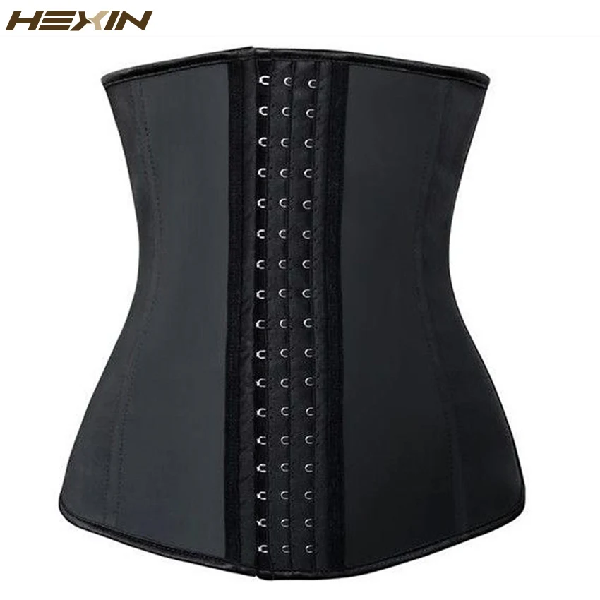 

HEXIN 4 Steel Boned Latex Waist Cincher Body Shaper Slim Girdle Belt Underbust Women Shapewear Waist Trainer Corset