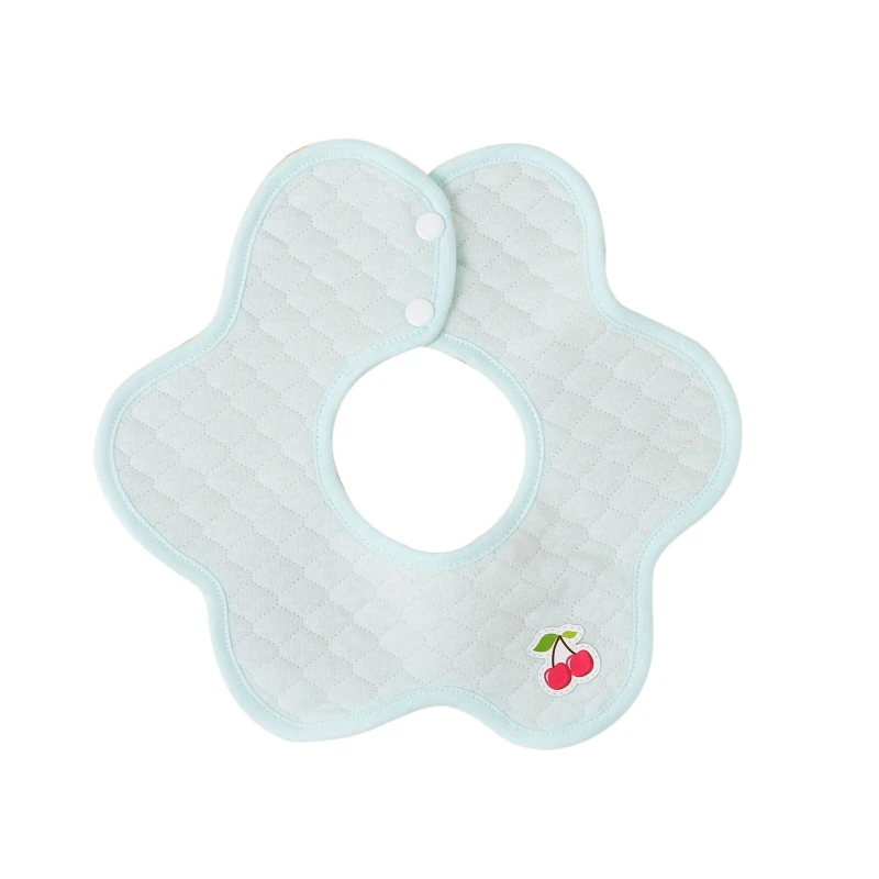 Baby Bibs Cotton Dribble Bibs Feeding Smock Infant Burp Cloths Floral Saliva Towel Baby Eating Accessory Soft Baby Stuff