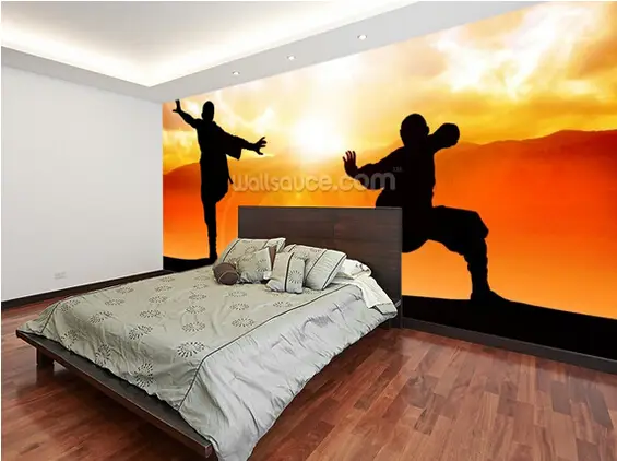 Us 14 7 51 Off Custom Art Wallpaper Martial Arts 3d Photo Murals For The Living Room Bedroom Kitchen Wall Waterproof Papel De Parede In Wallpapers