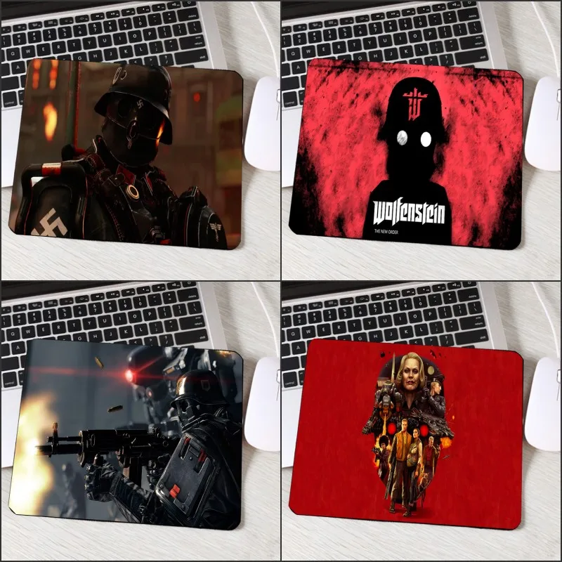 

Congsipad for Game Player Gamer Video Games Pattern Printed Mousepad Wolfenstein II The New Colossus Cool Pc Table Mouse Pad