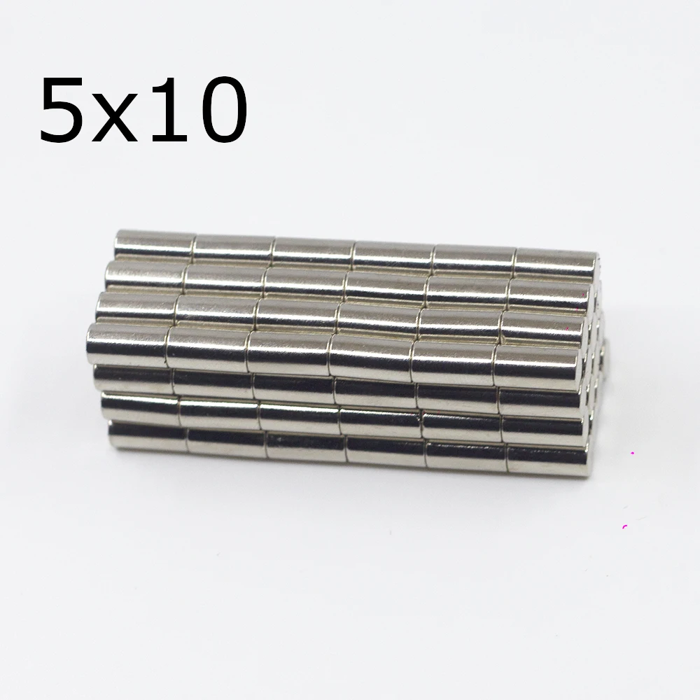 

20/50/100/200Pcs 5x10Neodymium Magnet 5mm x 10mm N35 NdFeB Small Round Super Powerful Strong Permanent Magnetic imanes Disc 5x10