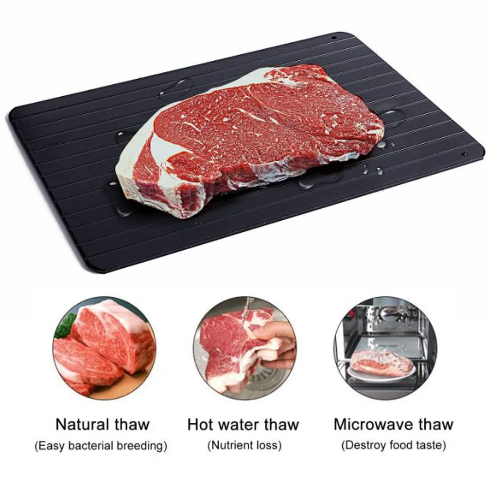 Aluminum Defrosting TrayFrozenThawing Plate Fast Defrosting Tray Thaw Defrost Meat Frozen Food Kitchen tool Aluminum Defrosting TrayFrozenThawing Plate Fast Defrosting Tray Thaw Defrost Meat Frozen Food Kitchen tool