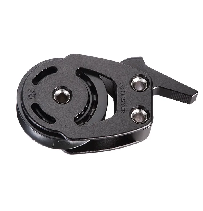 

Marine Boat Yacht Sailboat Dinghy 75mm 2 15/16 Inch Aluminum Foot Jammer Block Small Boat Block Master ALC-7515F