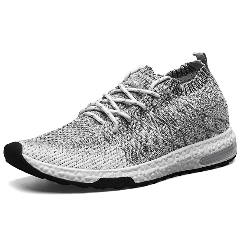

Plus Size 39-44 Running Shoes Men Trainers Breathable Gym Shoes Summer Athletic Shoes Gray/orange Male Sneakers