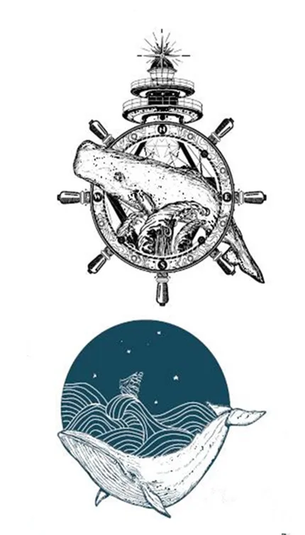 Тату-стикер с рыбками, водостойкие временные поддельные татуировки, животные, рука, плечо, боди-арт, макияж, 10,5X6 см - Цвет: SF3359