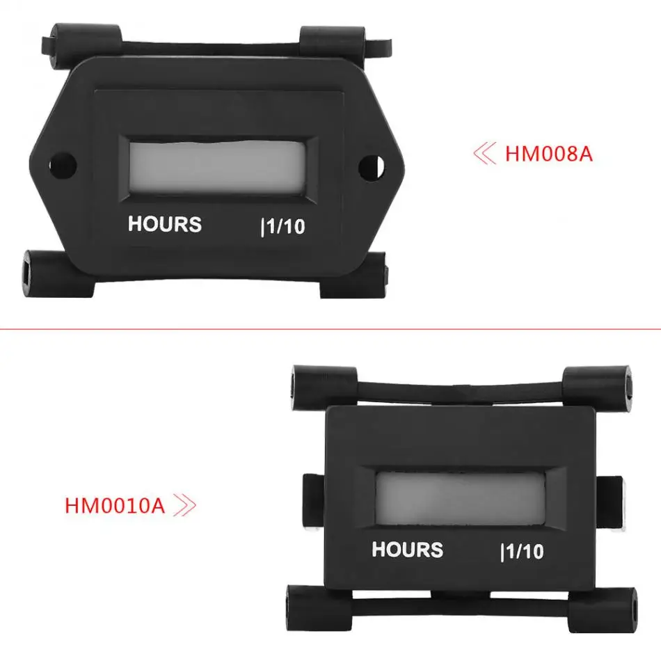 

4.5-60V Digital Tachometer Engine Tach Hour Meter Gauge Inductive for Marine Boat Engine ATV Motorcycle Car Stroke Engine AC/DC
