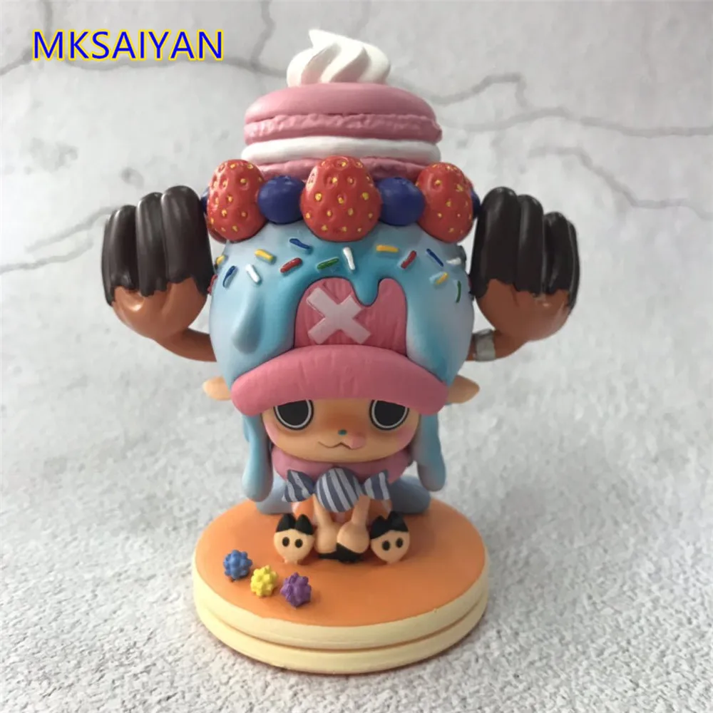 Tony Tony Chopper POP One Piece Action Figure Strawberry Cake Q Toys For Children 1/10 Scale Painted Brinquedos Decoration Anime