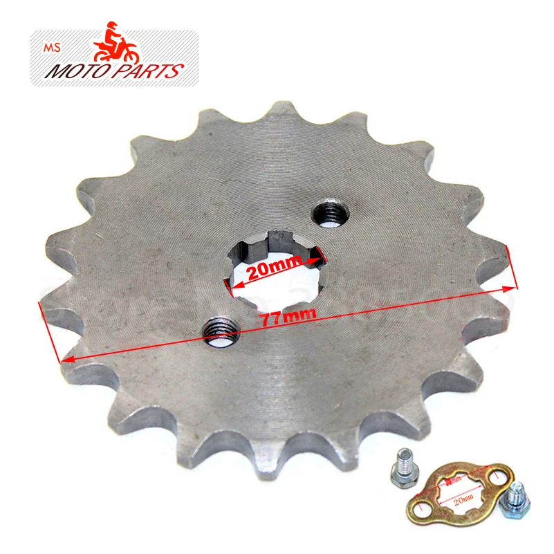 428 10 19 зуб 20 мм ID передний двигатель Звездочка для Stomp YCF Upower Dirt Pit Bike ATV Quad Go Kart мопед
