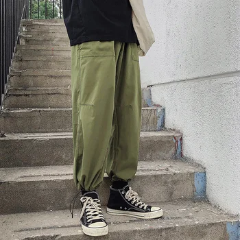 

2019 Men's Printing Cotton Banded Pants Leisure Casual Pants Loose Trousers Active Elastic Hip Hop Joggers Sweatpants M-2XL