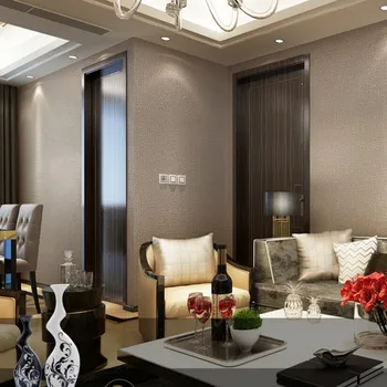 

Beibehang Pure color home decoration wallpaper imitation linen pattern wallpaper living room background wallpaper papier peint