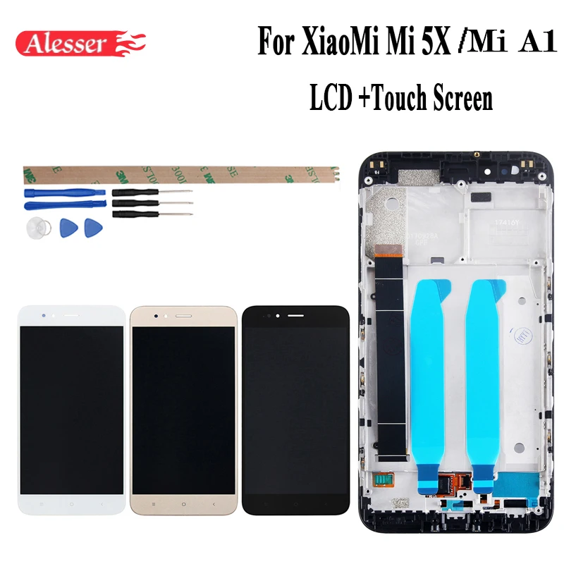 ЖК дисплей Alesser для XiaoMi Mi A1 5X сенсорный экран + рамка в сборе ремонтные детали