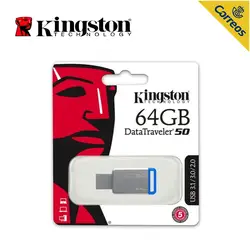 Kingston USB флеш-накопители 64 Гб USB 3,0 флеш-накопитель Высокая скорость PenDrives DataTraveler 106 флеш-накопитель для ноутбука PC