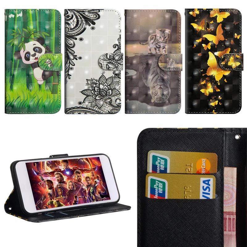 

Luxury Flip Leather Case For Sony Xperia XA2 Ultra H4233 Cover 3D Painted Wallet Card Slot Silicone Cover For Sony XA2 Ultra