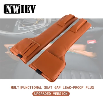 

NWIEV Car Seat Pad Gap Spacer Storage Box For Abarth Fiat 500 BMW E60 E36 E34 Mercedes Benz W204 Volvo Phone Holder Accessories