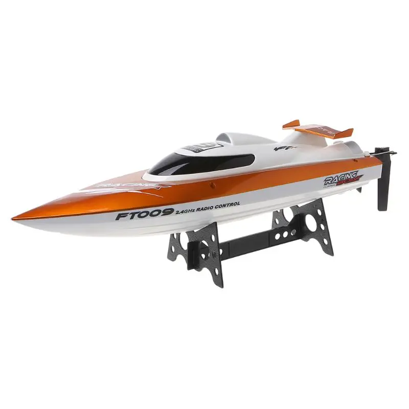 Высокоскоростной гоночный Радиоуправляемый катер FT009 2,4G 4CH радиоуправляемые катера с функцией выпрямления водяное охлаждение и самоправильная игрушка - Цвет: Orange
