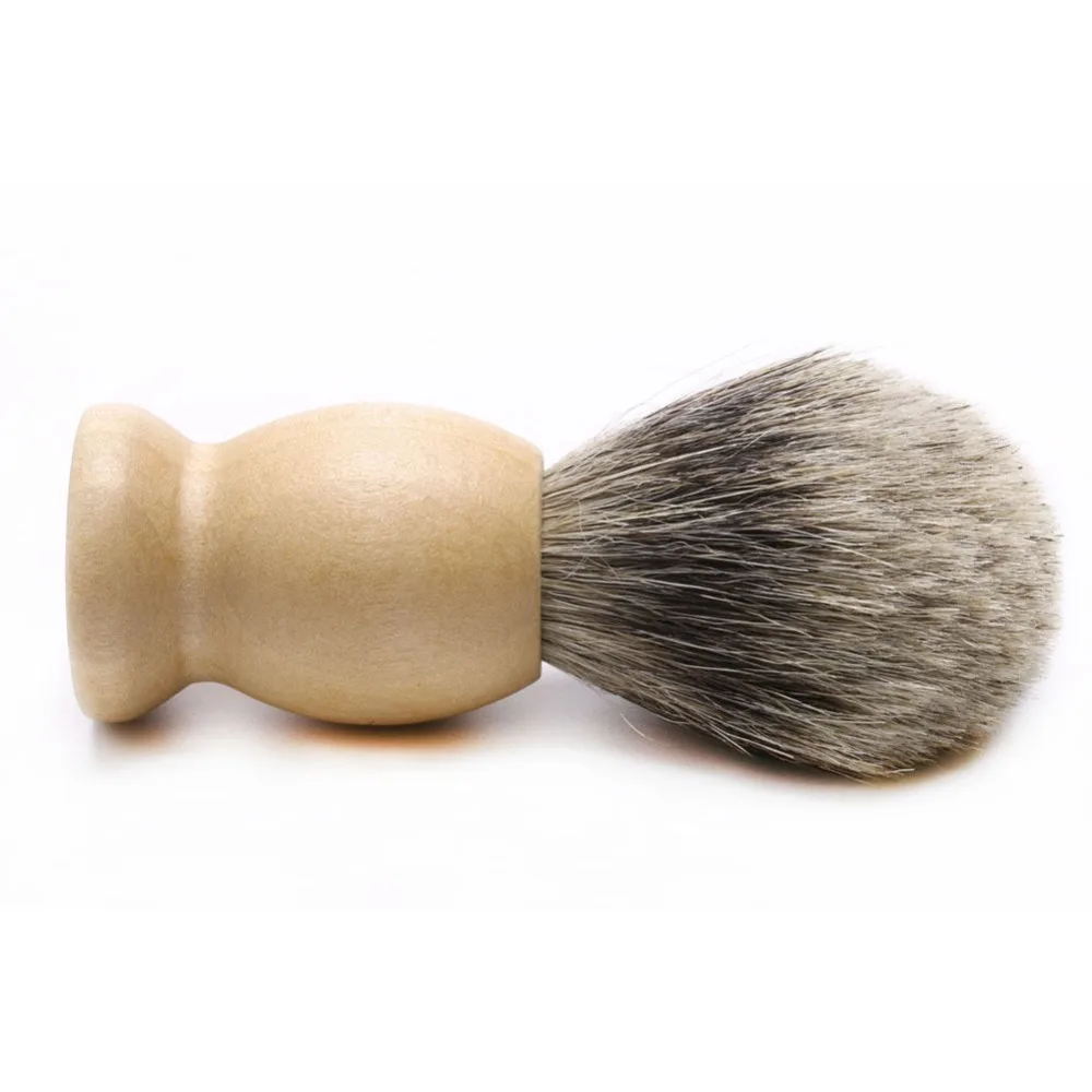 Best Shaving Razor Brush Badger Hair Wood Handle Men Shave Beard Barber Tool Hot 2