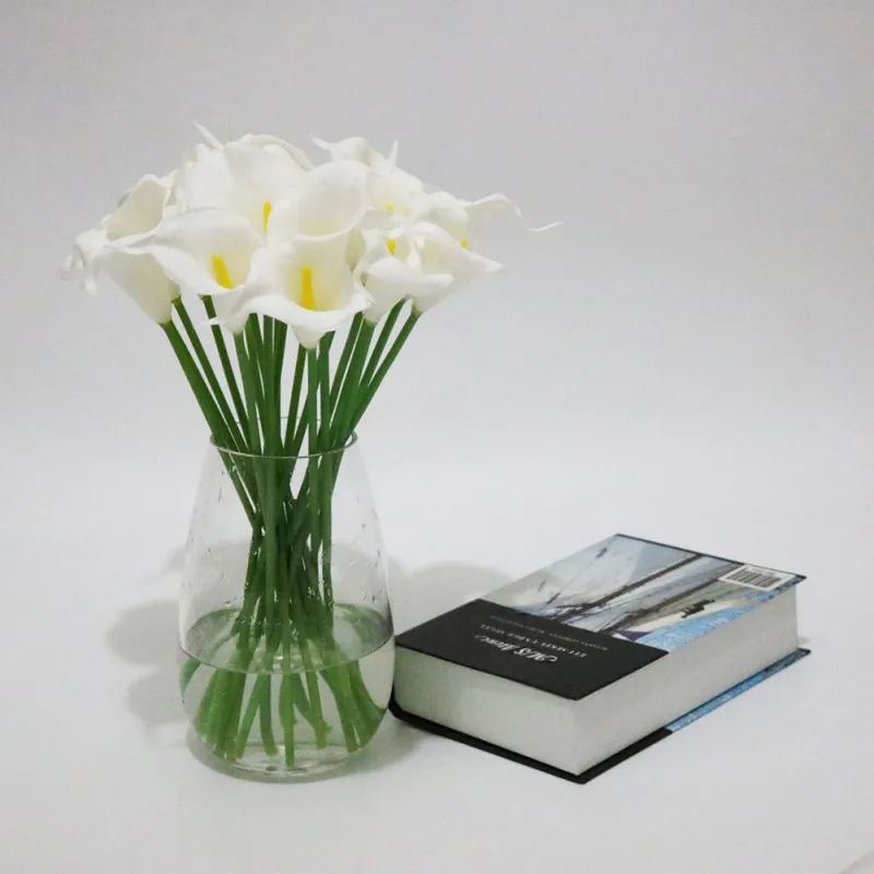 

1PC Simulation Calla Lily Artificial Flower PU Real Home Decoration Flowers Wedding Party Mother's Day Bouquet Flowers