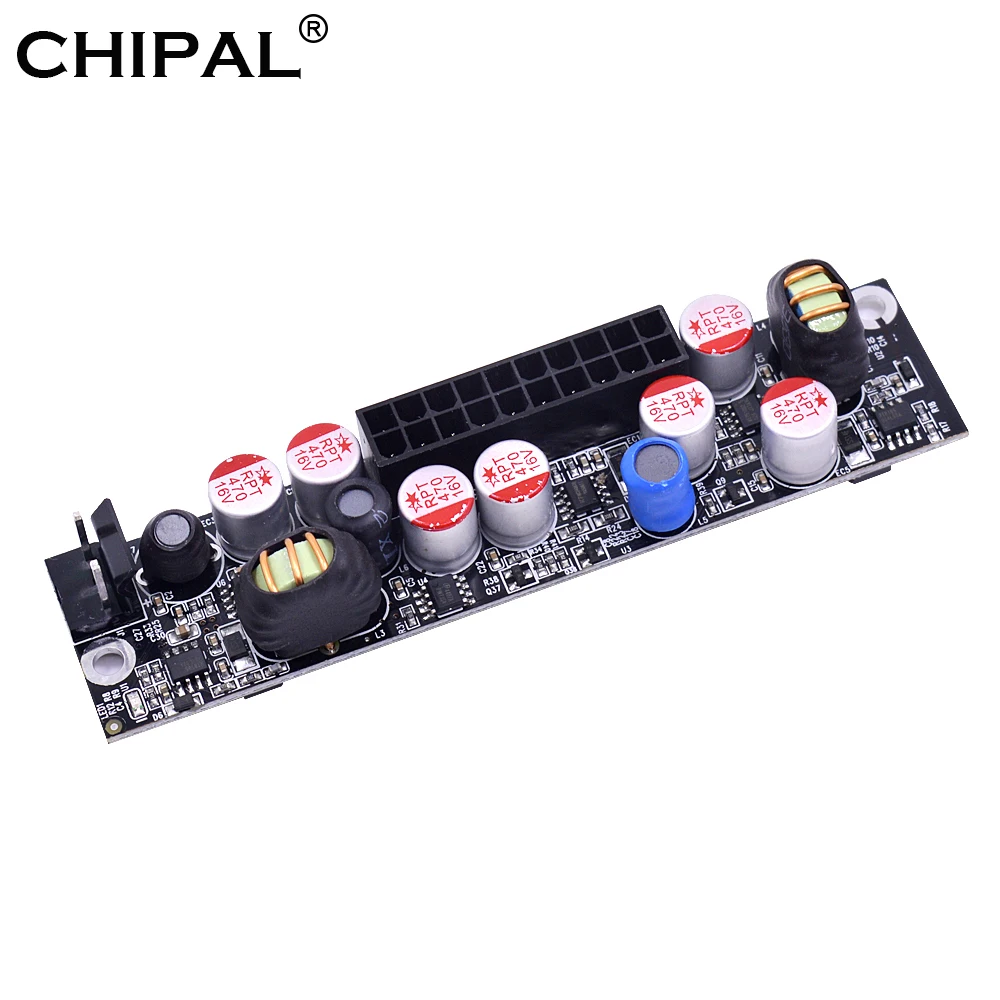 

CHIPAL ATX 24Pin Switch PSU Adapter Card Mini ITX High Power Supply Module LR1007 120W 12V DC to Car for HTPC PICO PC Computer