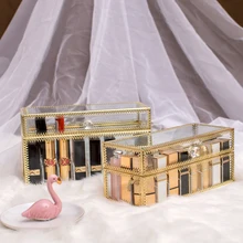 Acrylic Makeup Brushes Organizer Box Enlarge Mascara Lipstick Stand Case Glass Jewelry Box Cosmetic Holder