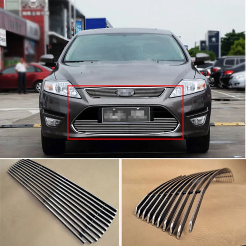 

Alloy Aluminium Front Center Racing Mesh Bumper Grills Billet Grille Cover For Ford Mondeo 2011