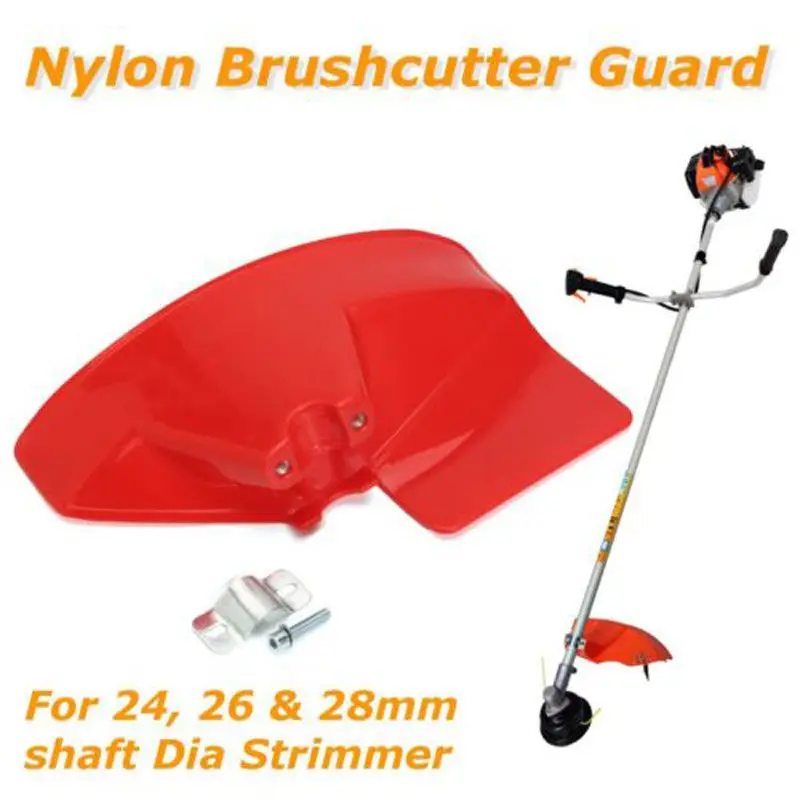 garden strimmer with blades Garden Grass Trimmer Guard Shield Brushcutter Guard With Clamp Plate for 24 26 28mm Shaft Trimmer Garden Brush Cutter Protector leaf vacuum