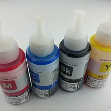 4 шт. 70 мл T6641-T6644 пополнения чернил для Epson L100 L200 L211 L301 L303 L351 L358 L551 L558 L355 принтер с чернилами ID