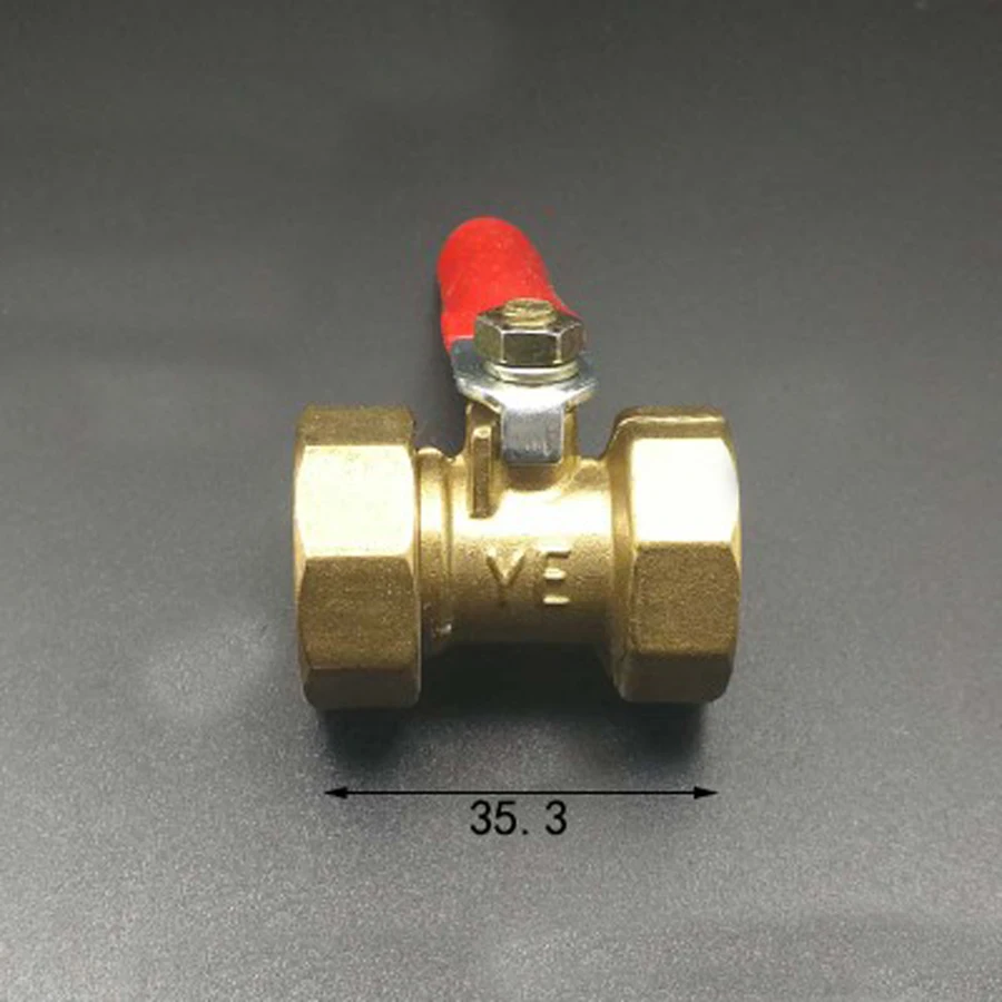 DN15 1/2 &quotBSP Женский латунный шаровой клапан водяной газ 57 PSI отверстие 7 мм с