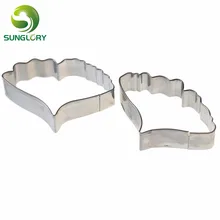 Нержавеющая сталь 2 шт. гинкго печенья билоба лист печенья плесень мусс кольцо Фондант выпечки Инструменты украшения торта печенье штамп