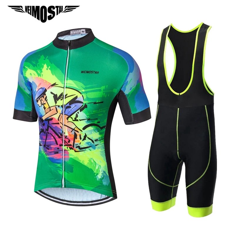 Sports Men/'s Cycling Jersey White Green Team Bike Jersey Shirt Summer Clothing