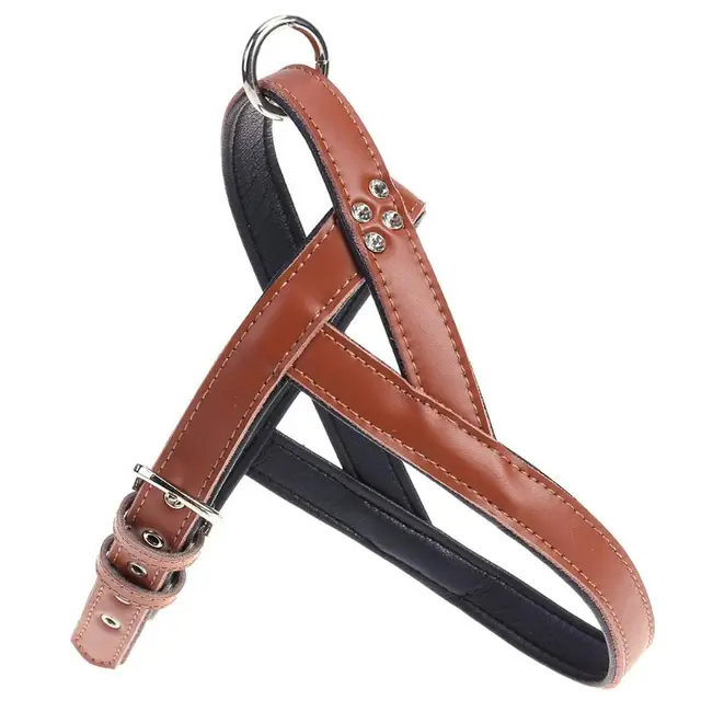 Dog Collar Reflective Rope PU Handle Adjustable Dog Harness For Small Medium Large Dog Leash