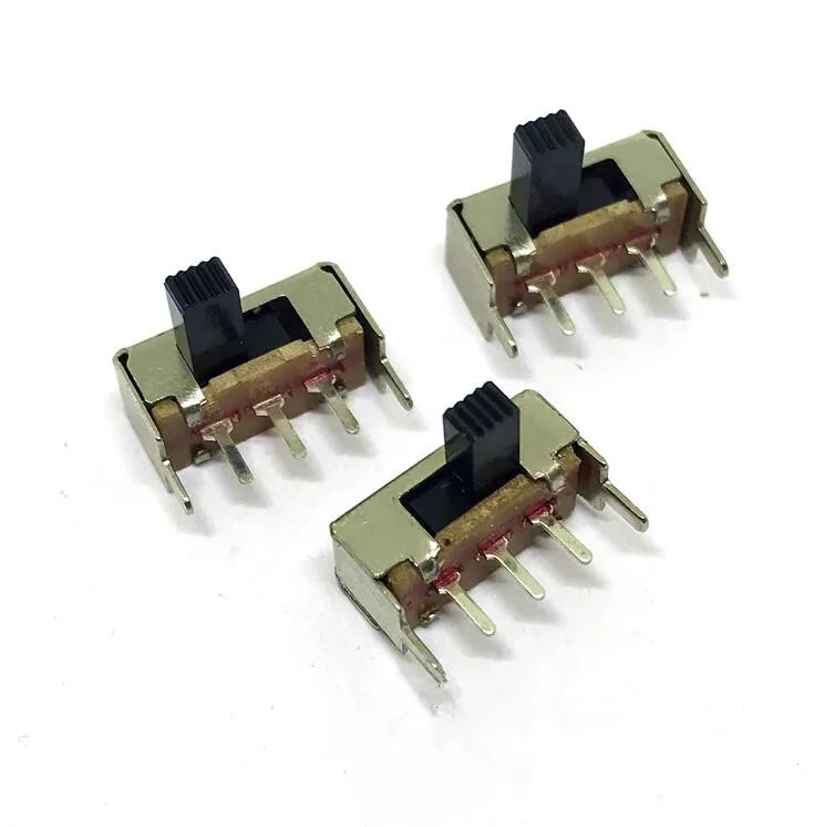  100PCS SK12F14 SK-12F14 toggle switch single-row 5PIN 2nd side 3 feet horizontal slide switches handle | Обустройство дома