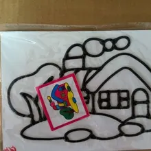 300 шт/партия темперная живопись игрушка, 11*19 см, DIY с цветным рисунком