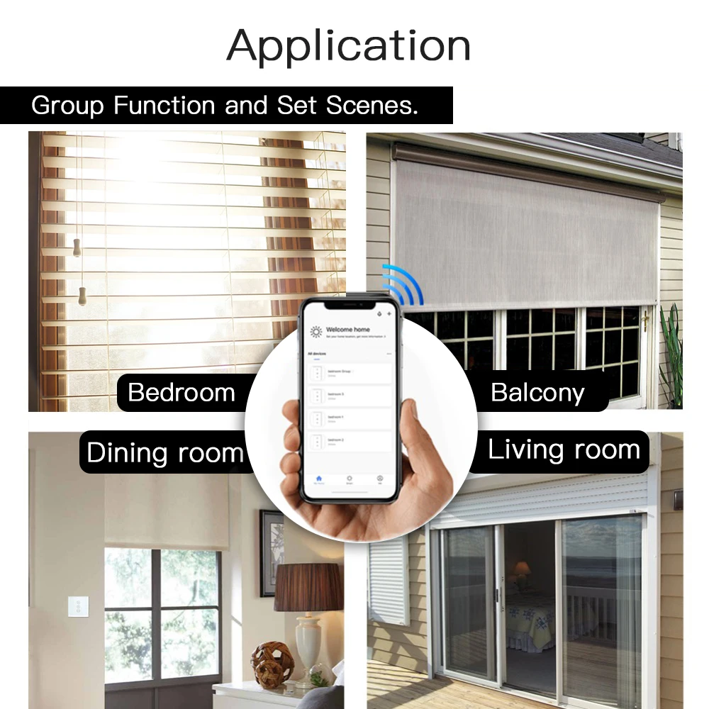 WiFi умный переключатель для занавесок Smart Life Tuya для электрического моторизованного занавеса жалюзи работает с Alexa и Google Home