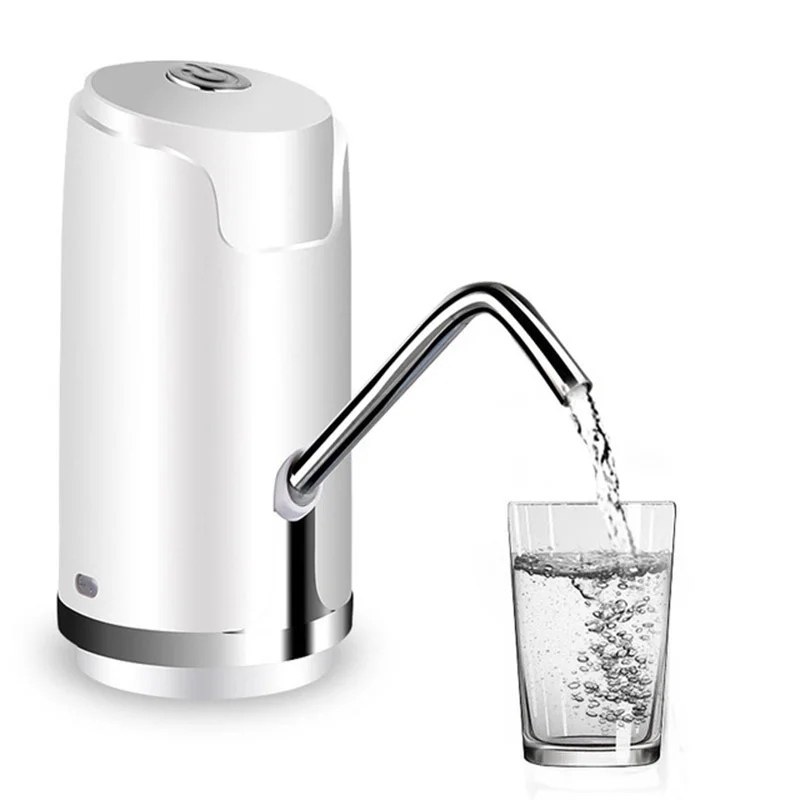 Беспроводной Электрический водяной насос, перезаряжаемый мини-диспенсер для питьевой воды - Цвет: White