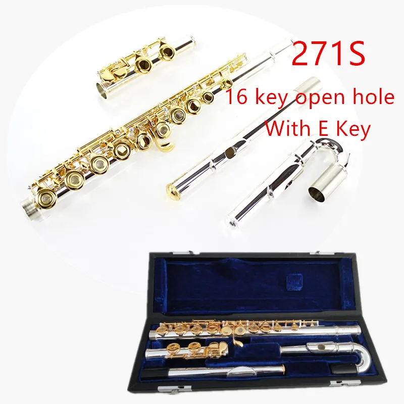 Japan Hot Sale Flute 271S White Copper Silver Plated Tube Gold Plated