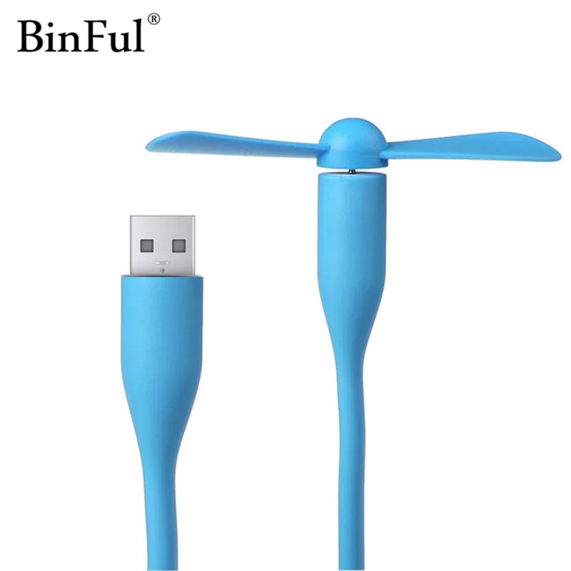 USB вентилятор BinFul гибкий портативный для планшета с внешним аккумулятором|usb