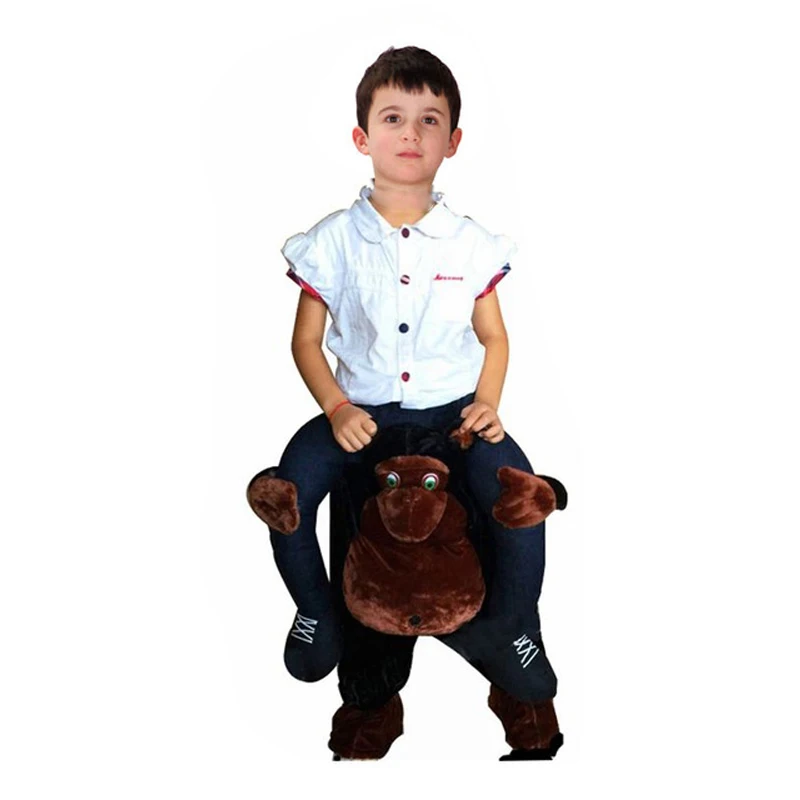 Free-Shipping-Halloween-Ride-On-Monkey-Gorilla-Ape-Riding-Shoulder-Costume-Cosplay-Animal-Pants-Human-Legs