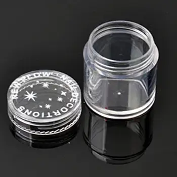 

Portable Refillable Bottles Plastic Round Clear Transparent Empty Storage Jar Pot Container 10PCS