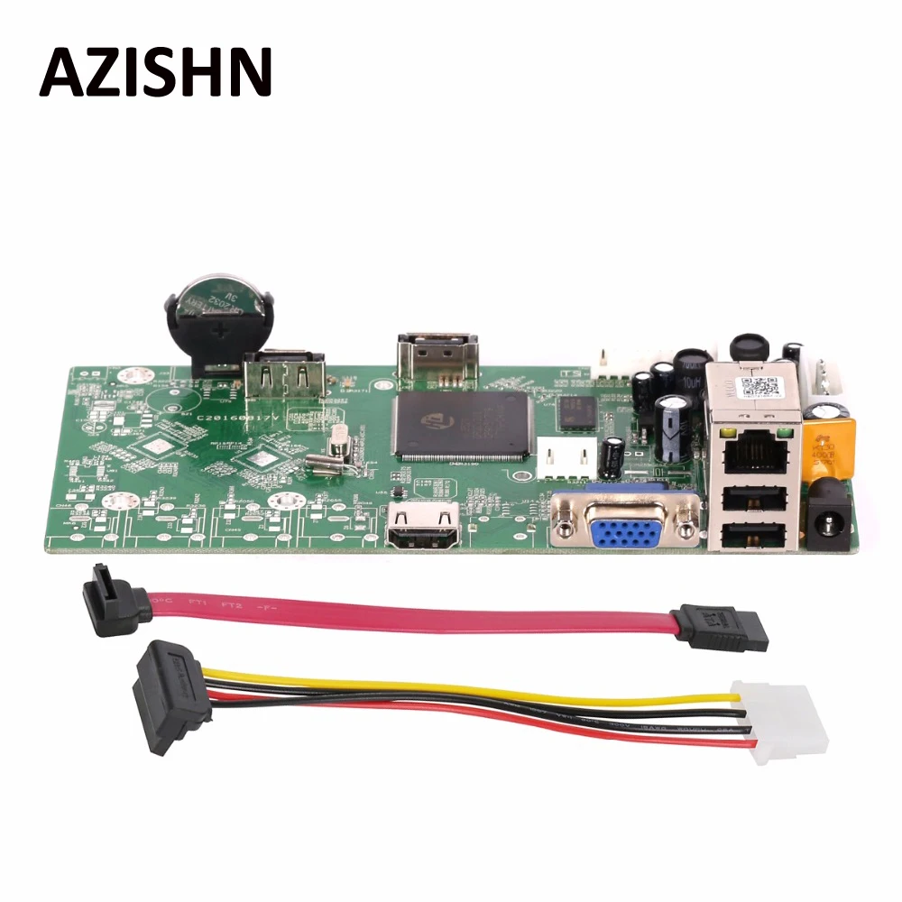 

AZISHN FULL HD 16CH 1080P/4CH 5MP NVR Main Board Network Video Recorder Onvif P2P Cloud XMEYE CMS Motion Detection NBD7816R-F-V2
