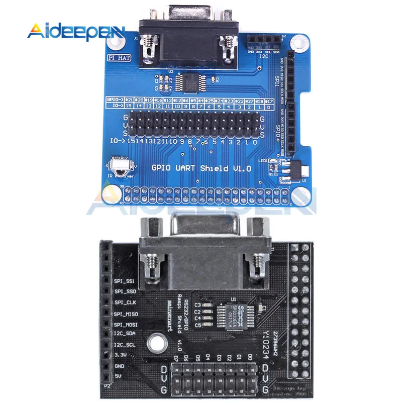 

RS232 GPIO Serial Port Expansion Board for Raspberry Pi 3 Model B, 3B+, 3A+ GPIO UART Shield