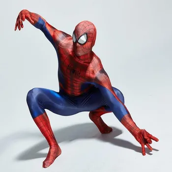

Marvel The Amazing Spider-Man Spider Man Costume Peter Parker Spiderman Cosplay Adult Halloween Carnival Jumpsuit Red Black