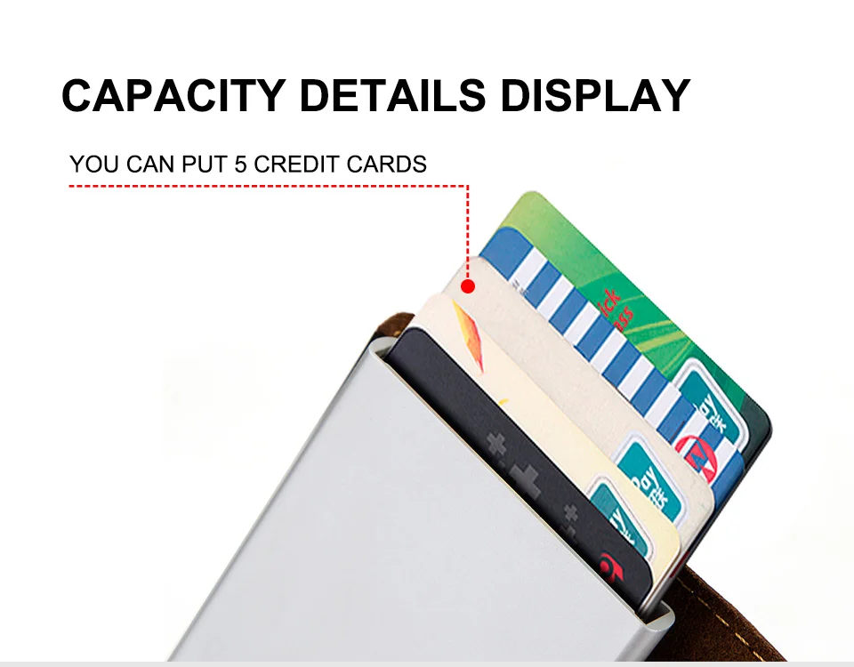 CONTACT'S Мужской бумажник с алюминиевой RFID, в винтажном стиле, с отделениями для карт, денег и удостоверений кошелек для карточек