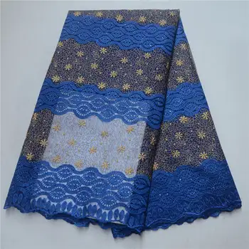 

African Net Lace Fabric Embroidered Nigerian Laces Fabrics Bridal 2019 High Quality French Tulle Lace For Women Dress -J5