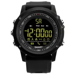 Bluetooth версии 4,0 Смарт-часы IP67 высокая прочность Водонепроницаемый плавание Фитнес трекер для андроид IOS 1,1 дюймов круглый Экран