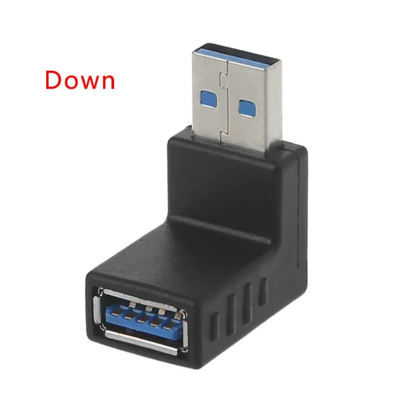 90 Degree Left Right Angled USB 3.0 A Male To Female Connector Adapter For Laptop PC #221 usb adapter