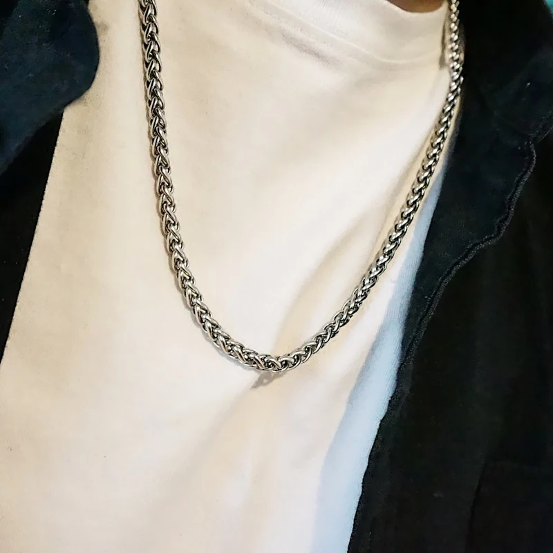 Punk Men Neck Chain 3mm/4mm/5mm/6mm 