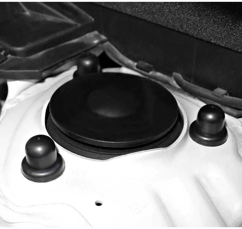 QHCP 6 шт./компл. ABS амортизатор пылезащитный винт крышка вала чехол Защитные гайки крышка подходит для Subaru Forester стайлинга автомобилей