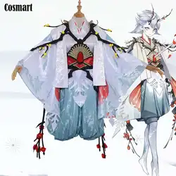 Горячая игра Onmyoji SSR Снежный Мальчик сливы кимоно костюм для косплея Униформа костюм для Хэллоуина для мужчин новинка